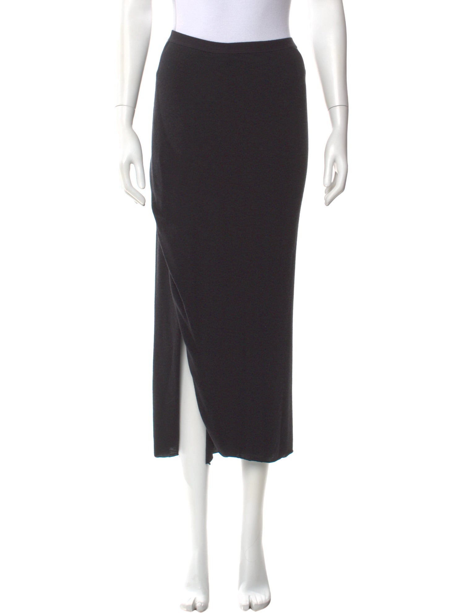 Rick Owens Lilies Wool Midi Length Skirt