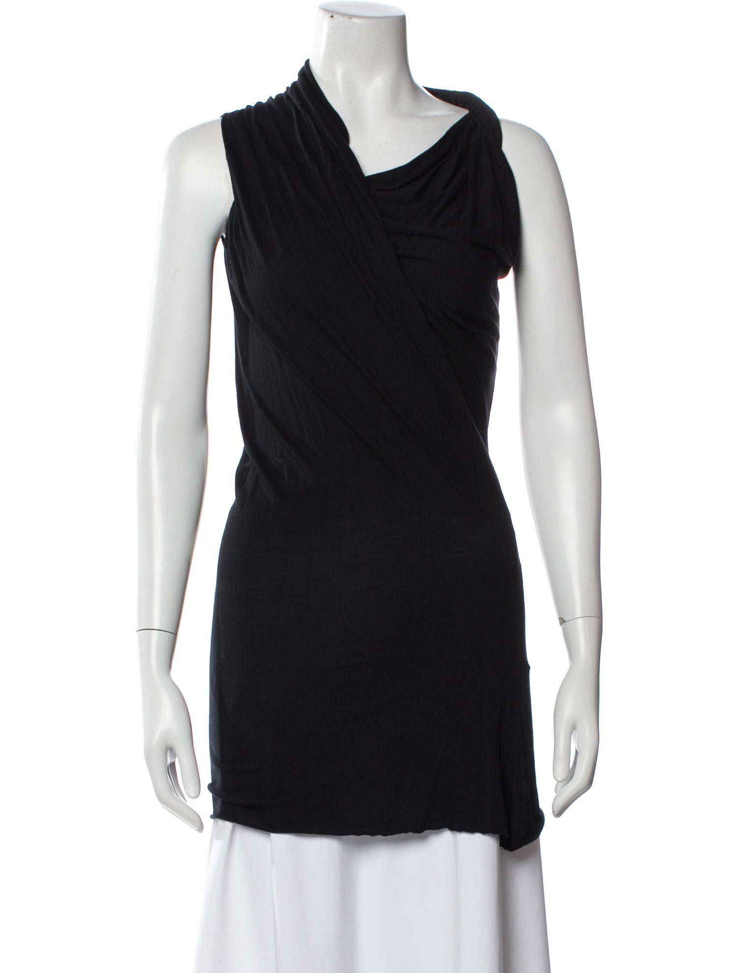 Rick Owens Lilies Asymmetrical Sleeveless Top