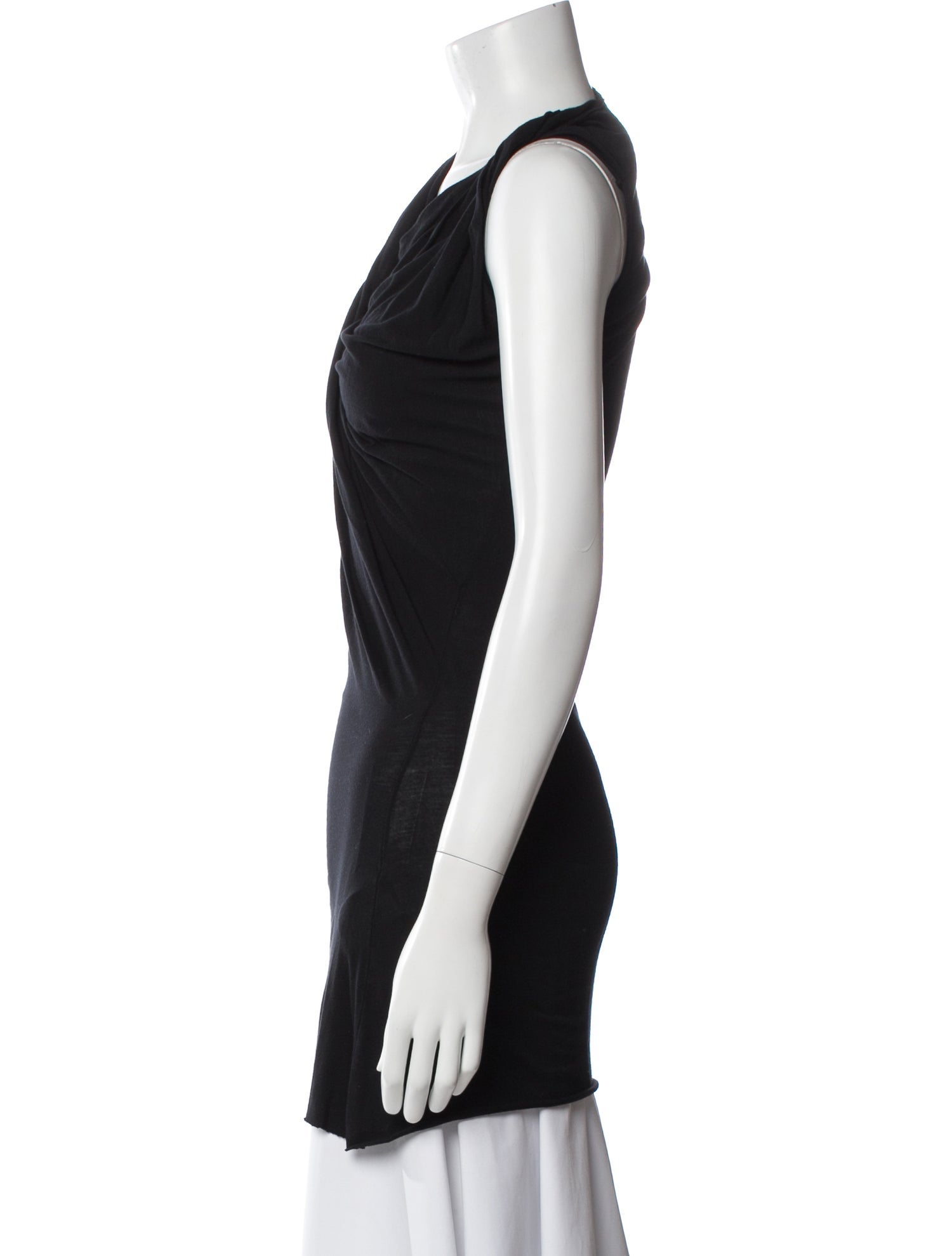 Rick Owens Lilies Asymmetrical Sleeveless Top