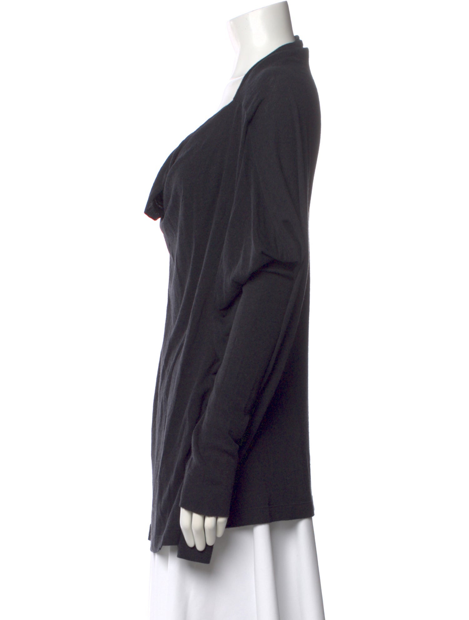 Rick Owens Lilies Cowl Neck Long Sleeve Top