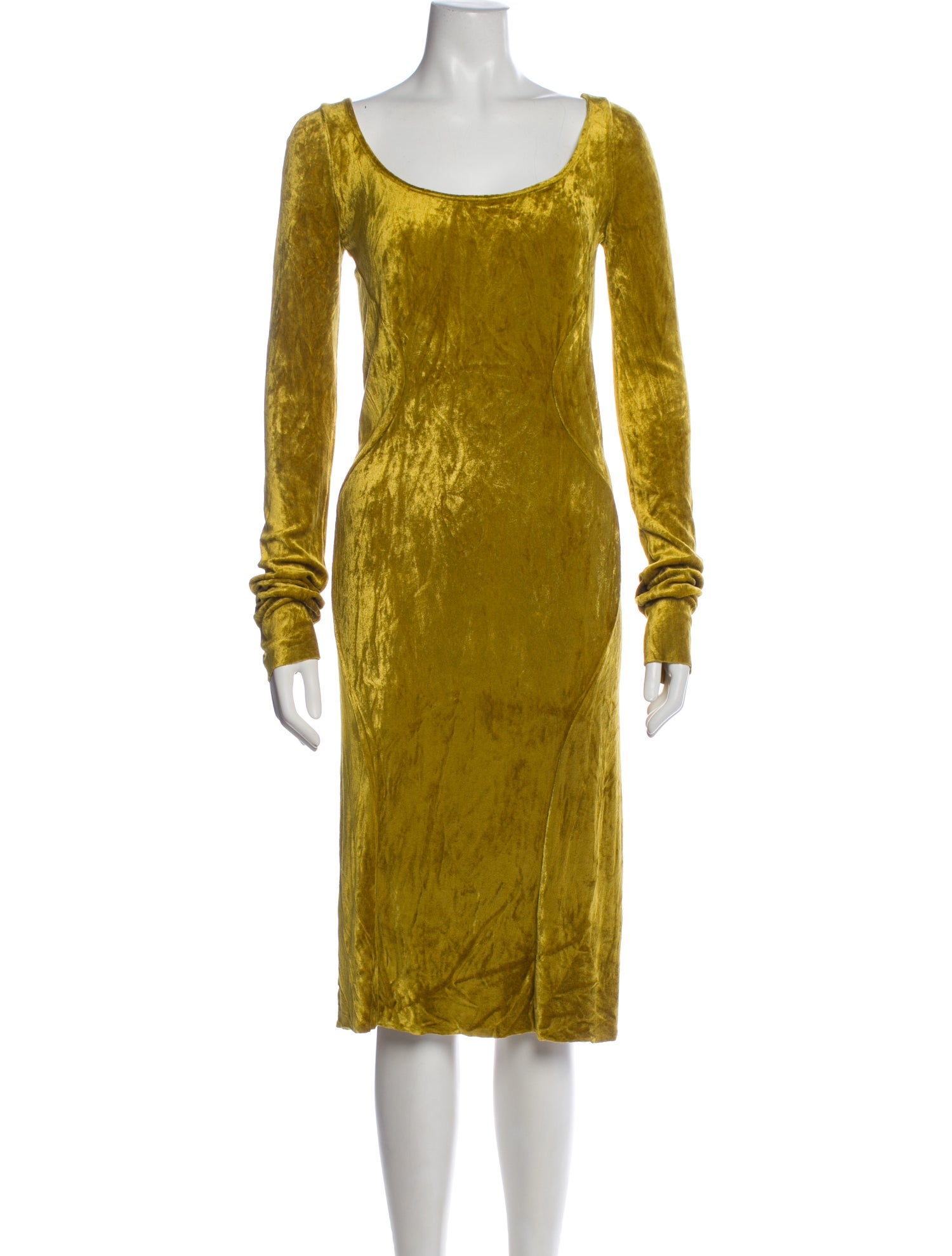 Rick Owens Lilies Velvet Knee-Length Dress