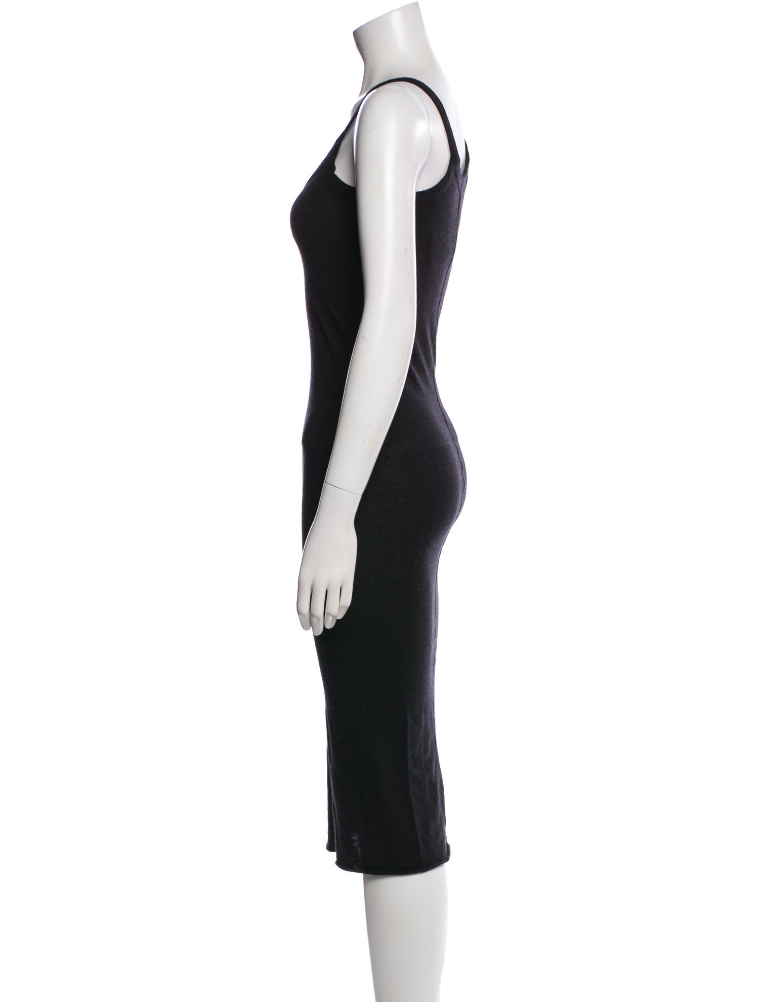 Rick Owens Lilies Cashmere Midi Length Dress
