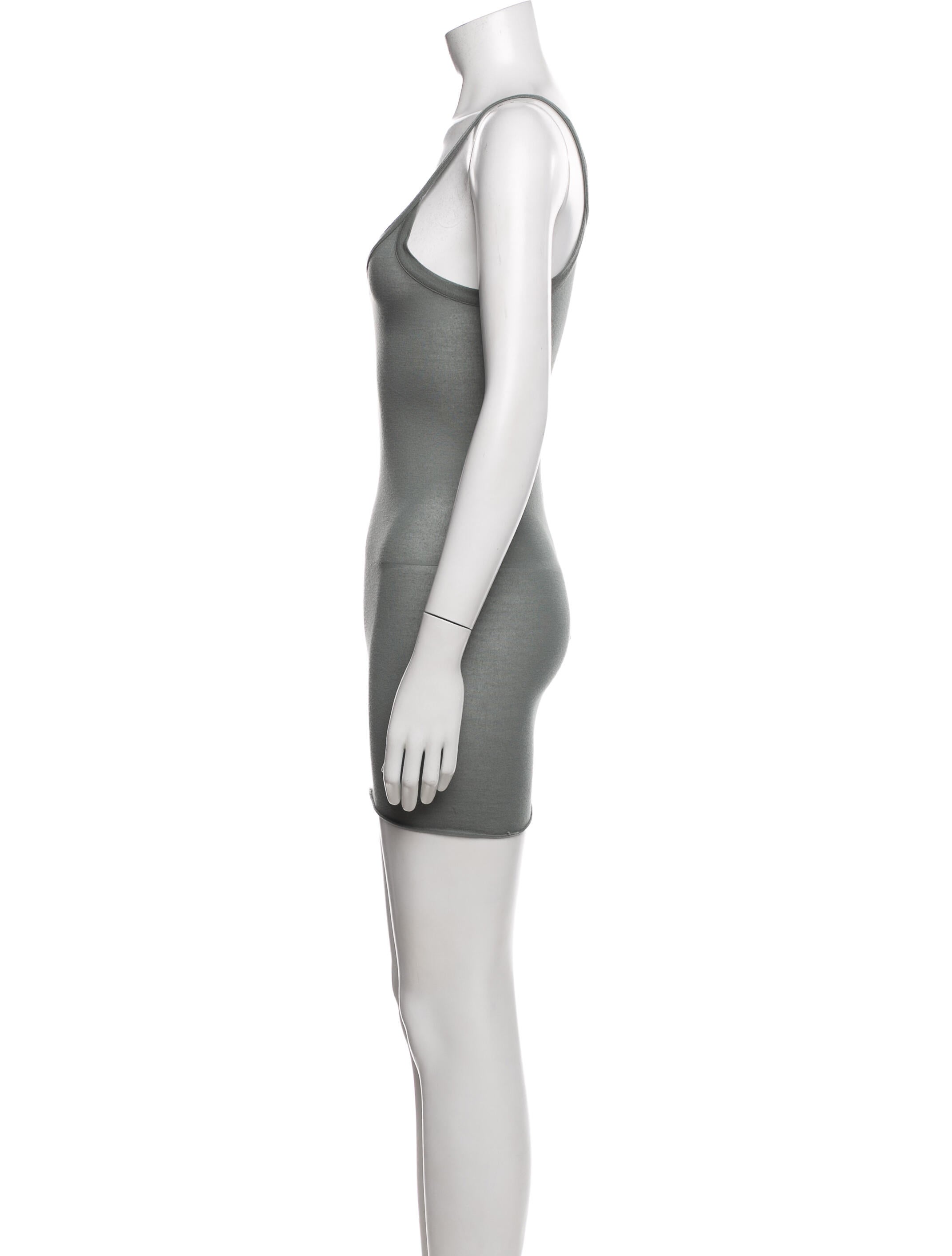 Rick Owens Lilies Scoop Neck Mini Dress