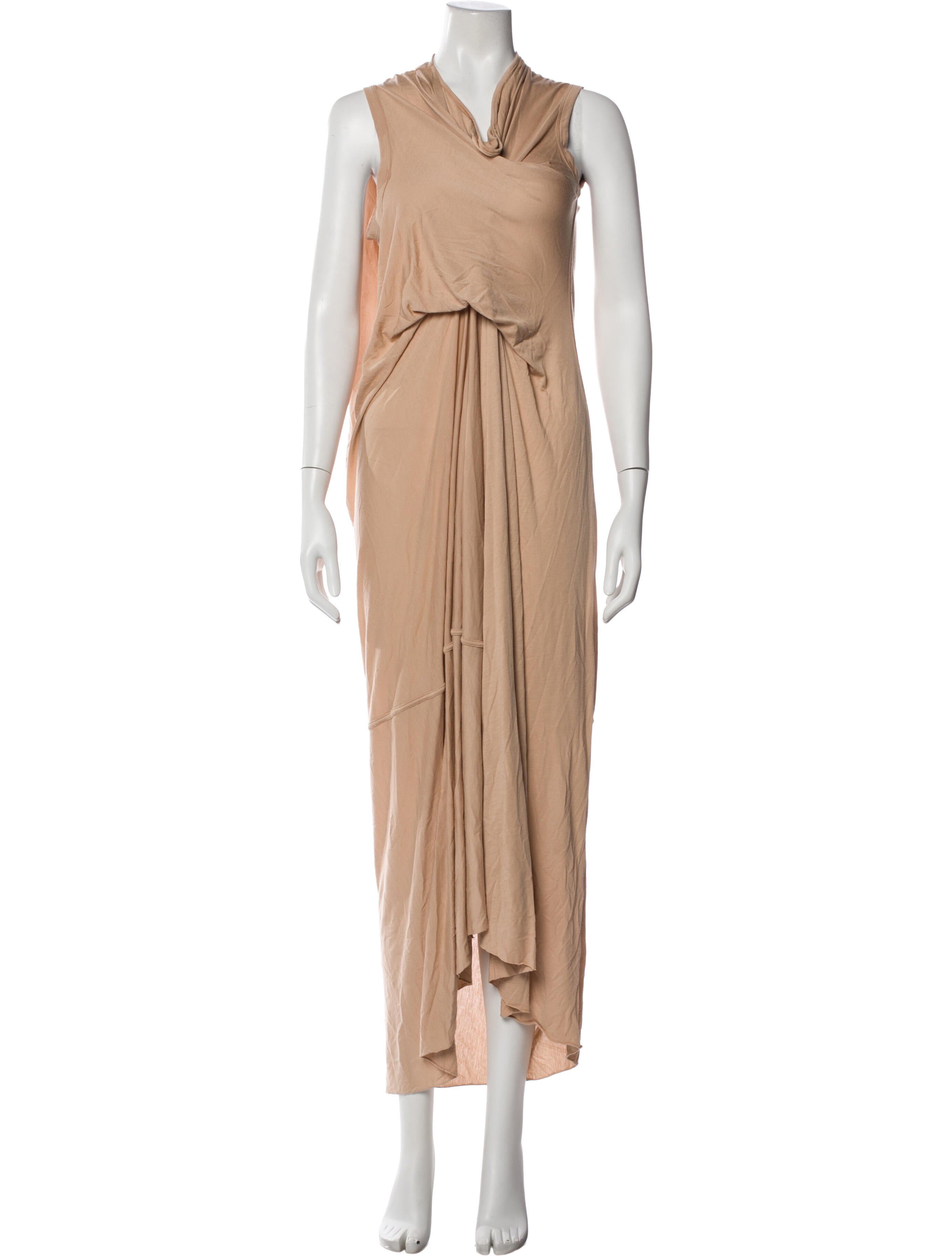 Rick Owens Lilies Cowl Neck Long Dress