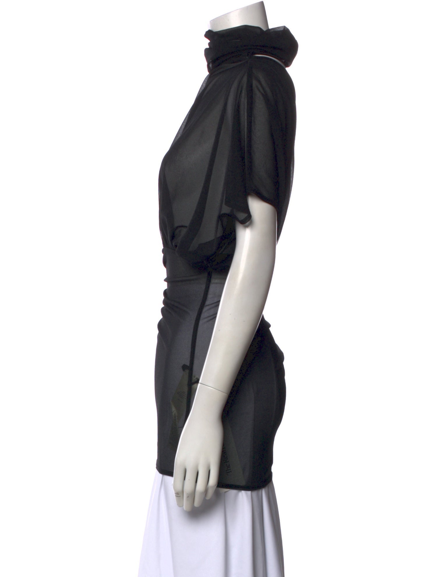 Rick Owens Lilies Turtleneck Short Sleeve Top