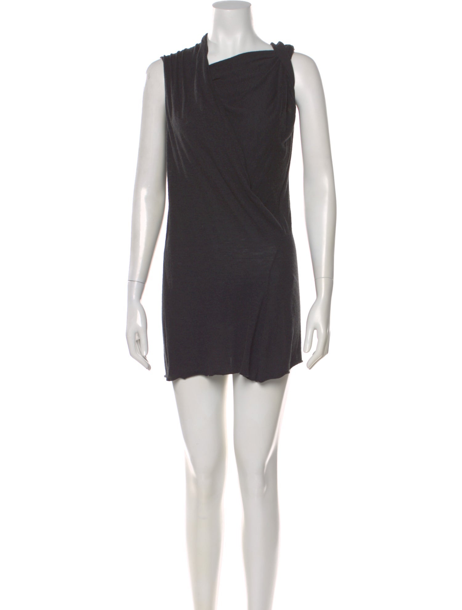 Rick Owens Lilies Cowl Neck Mini Dress
