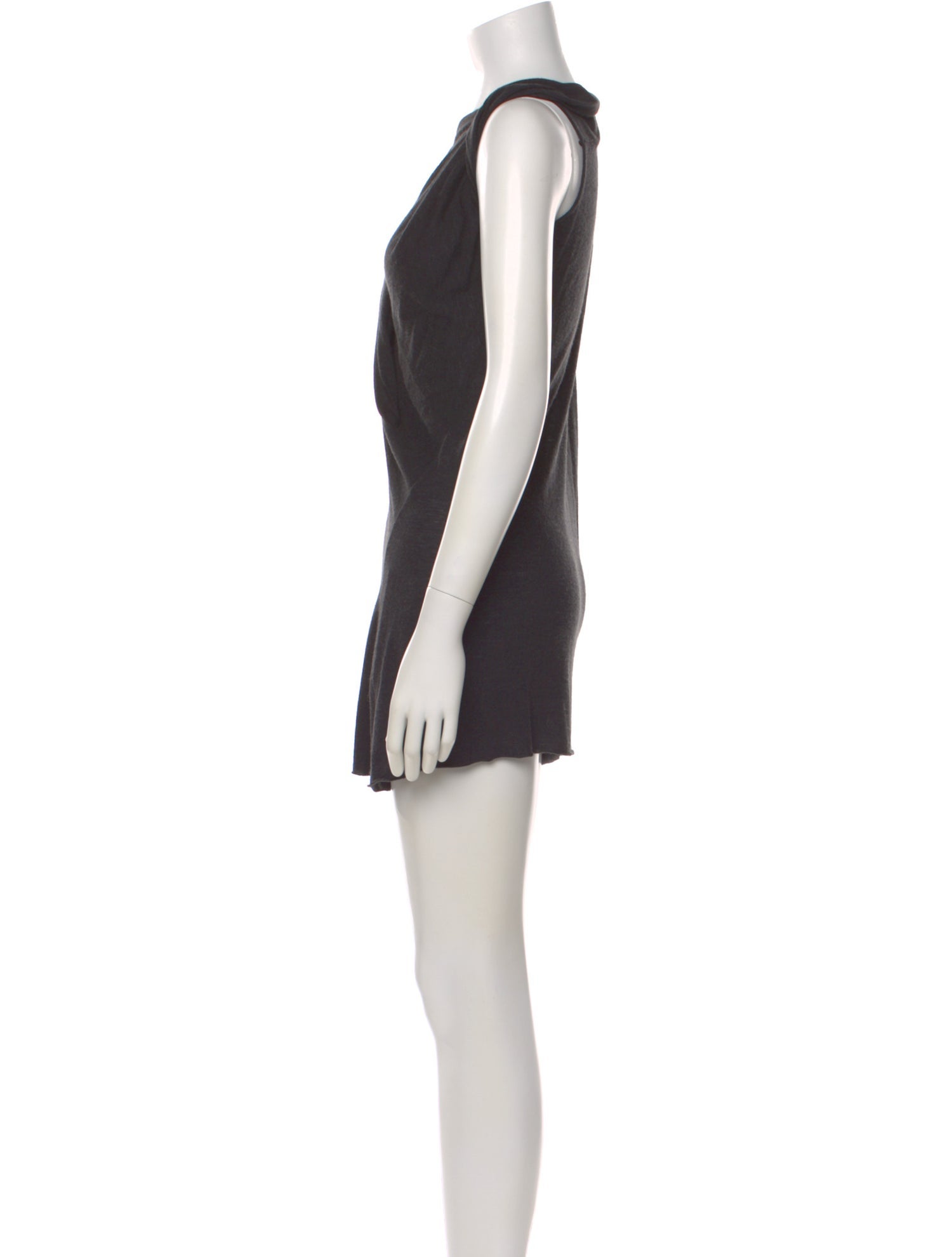 Rick Owens Lilies Cowl Neck Mini Dress