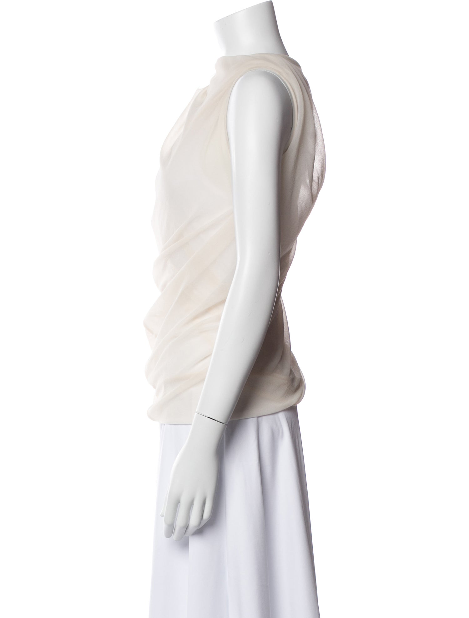 Rick Owens Lilies Asymmetrical Sleeveless Top