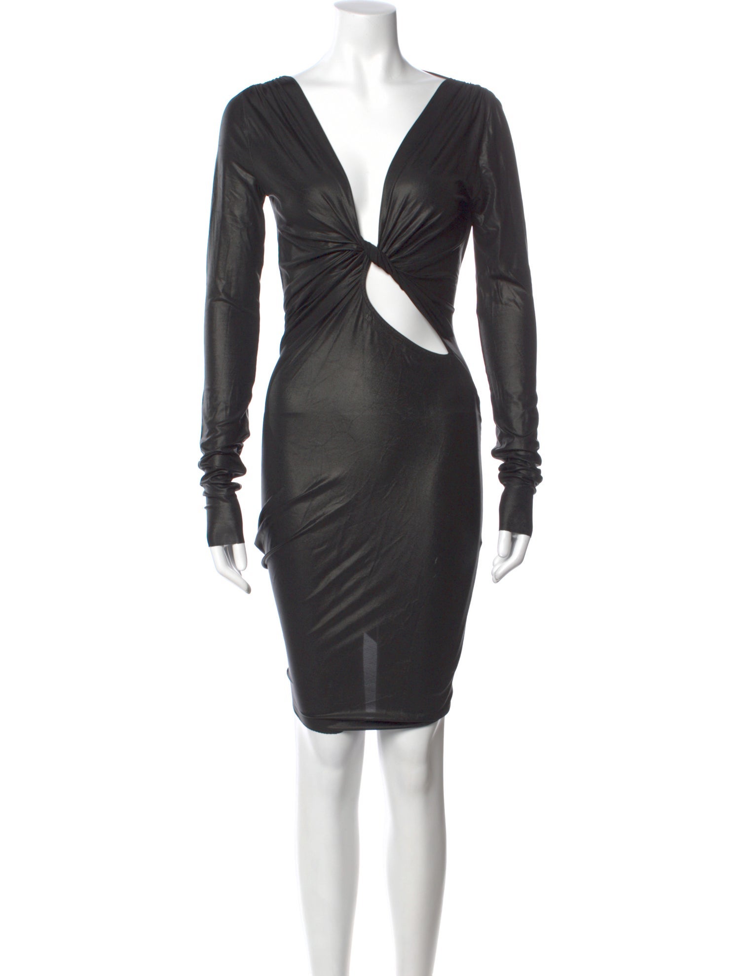 Rick Owens Lilies V-Neck Mini Dress