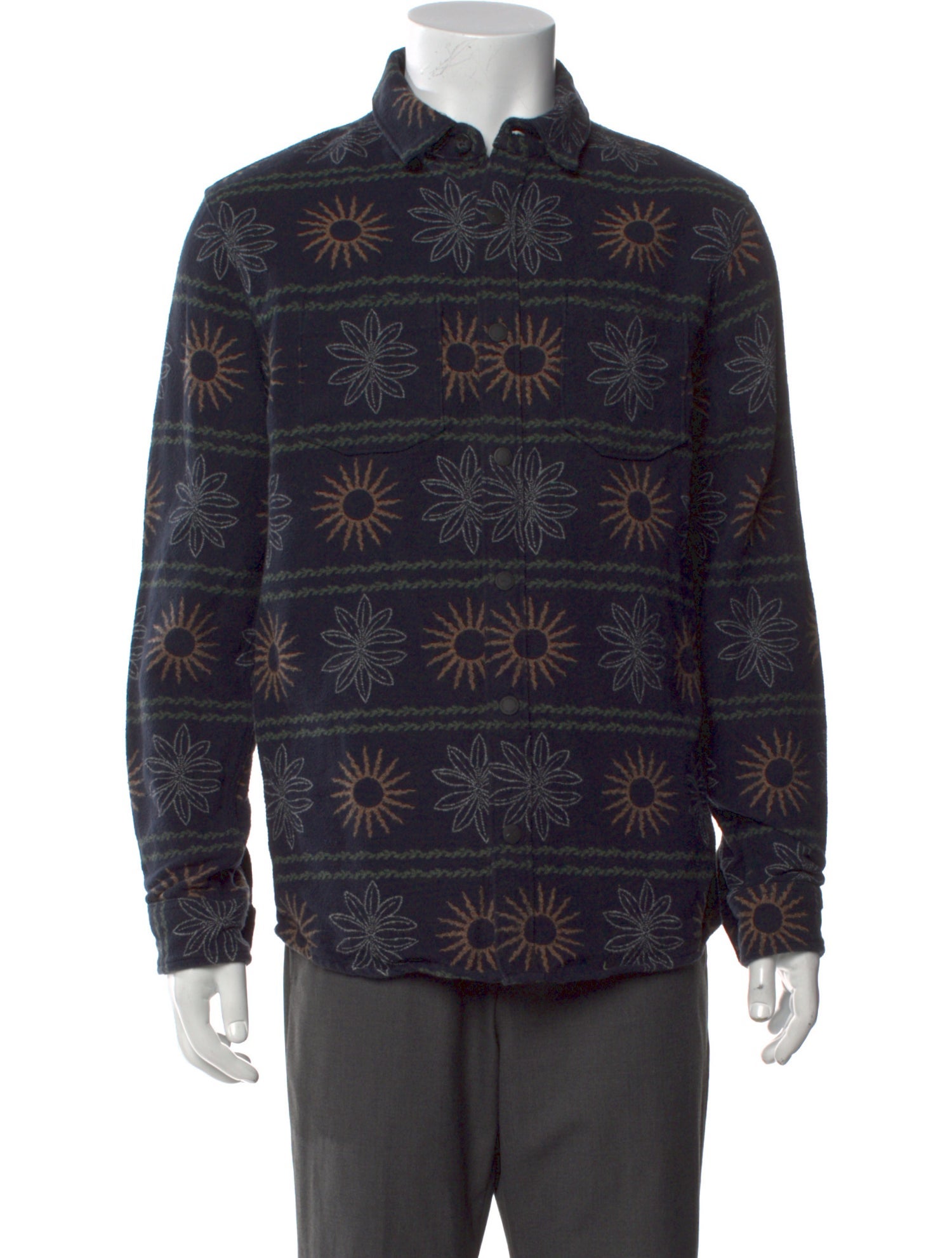 Roark Printed Long Sleeve Shirt