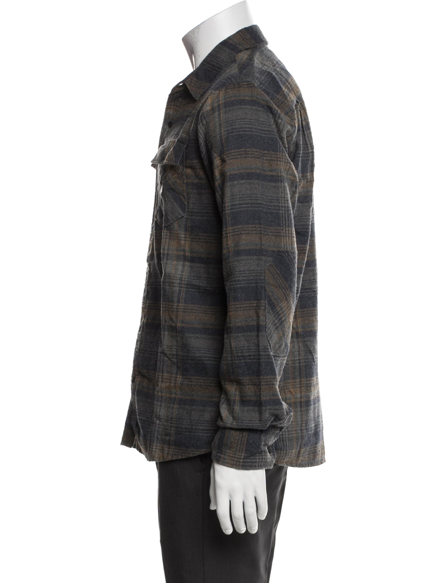 Roark Plaid Print Long Sleeve Western Shirt