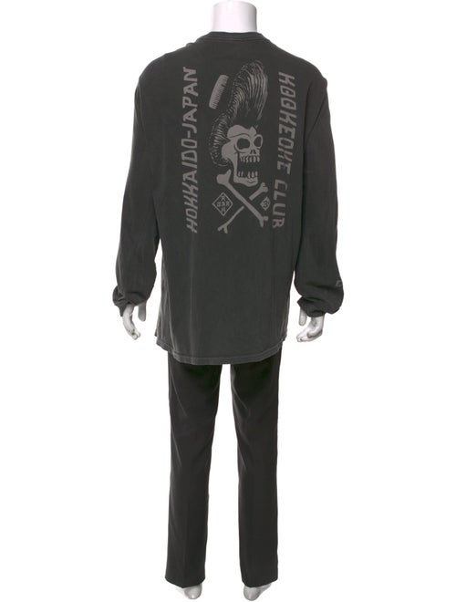 Roark Graphic Print Scoop Neck Henley