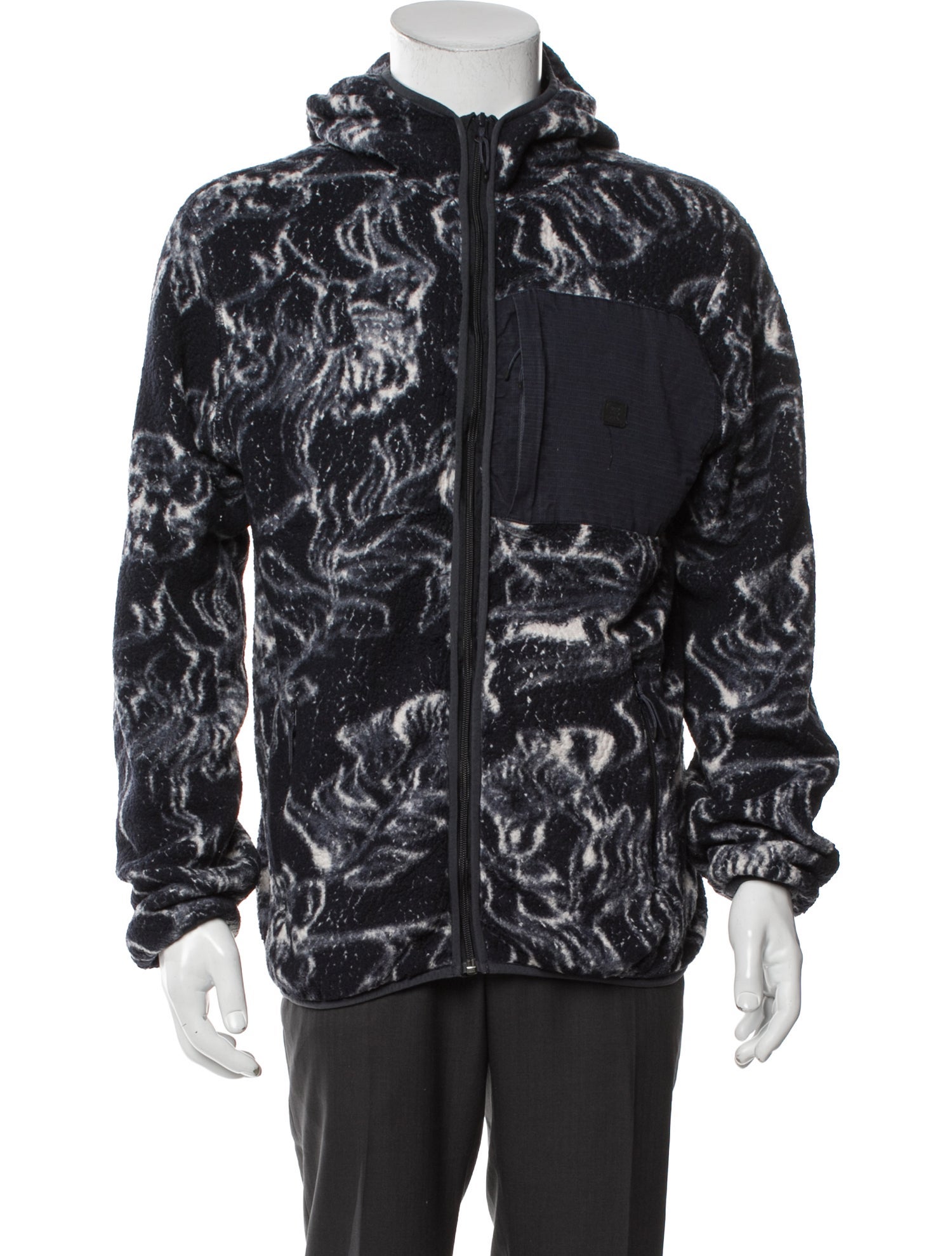 Roark Printed Mock Neck Cardigan