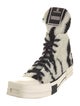 Rick Owens Drkshdw x Converse Shearling Animal Print Sneakers