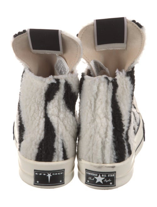 Rick Owens Drkshdw x Converse Faux Fur Printed Sneakers