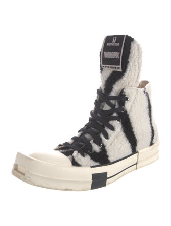 Rick Owens Drkshdw x Converse Fur Printed Sneakers