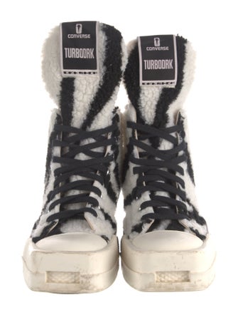 Rick Owens Drkshdw x Converse Fur Printed Sneakers
