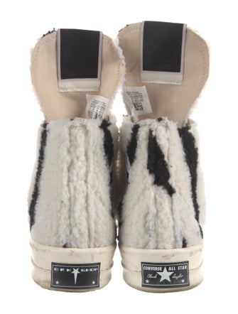 Rick Owens Drkshdw x Converse Fur Printed Sneakers