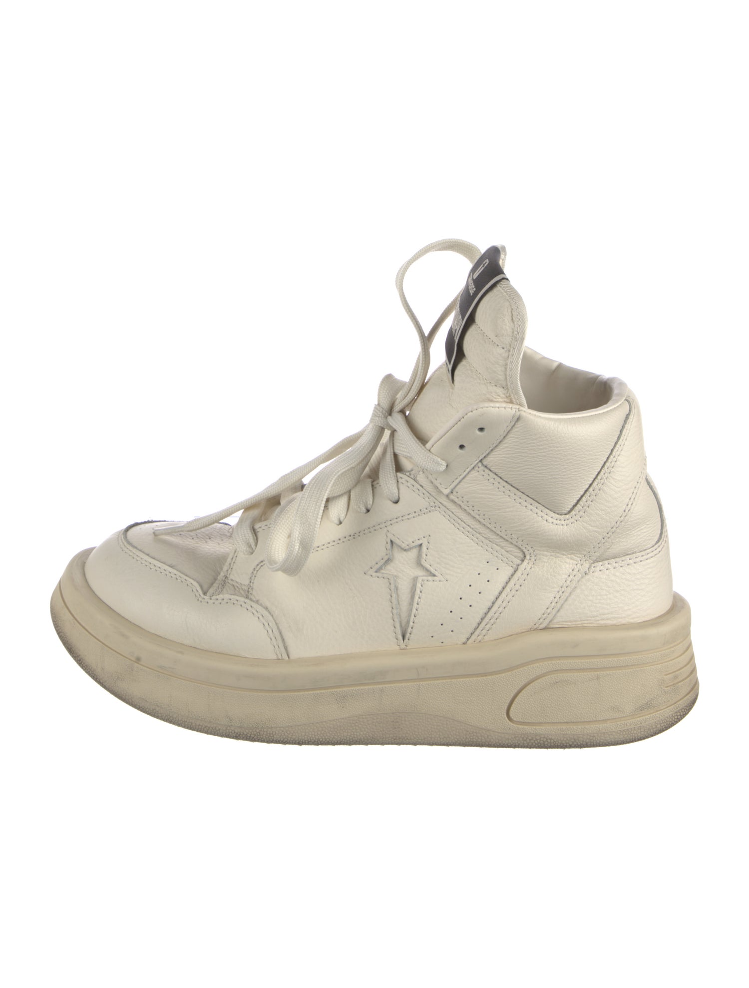 Rick Owens Drkshdw x Converse Leather Wedge Sneakers