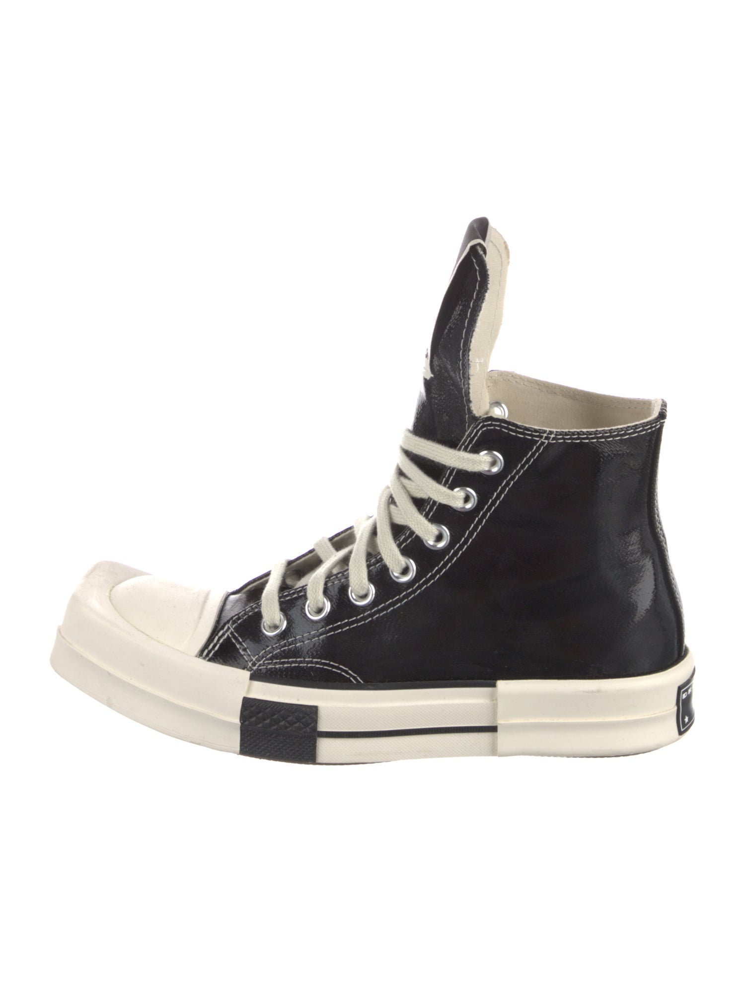 Rick Owens Drkshdw x Converse Canvas Colorblock Pattern Sneakers