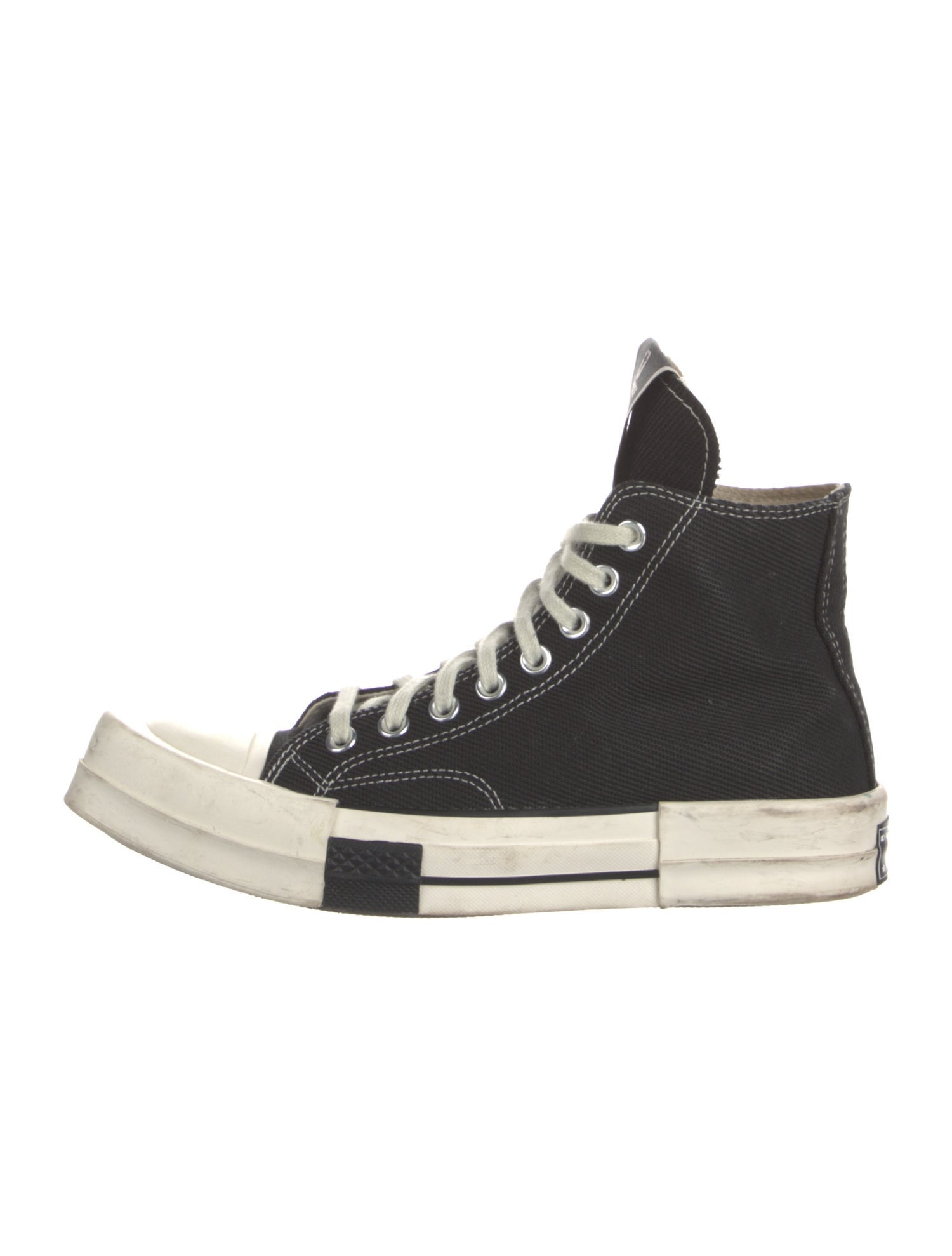 Rick Owens Drkshdw x Converse Canvas Distressed Accents Sneakers
