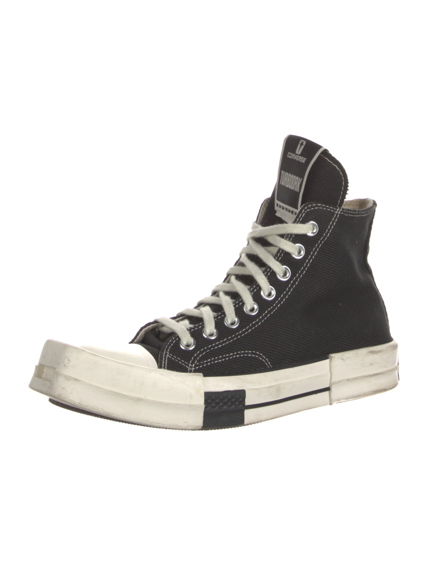 Rick Owens Drkshdw x Converse Canvas Distressed Accents Sneakers