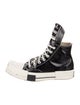 Rick Owens Drkshdw x Converse Patent Leather Colorblock Pattern Sneakers
