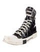 Rick Owens Drkshdw x Converse Patent Leather Colorblock Pattern Sneakers
