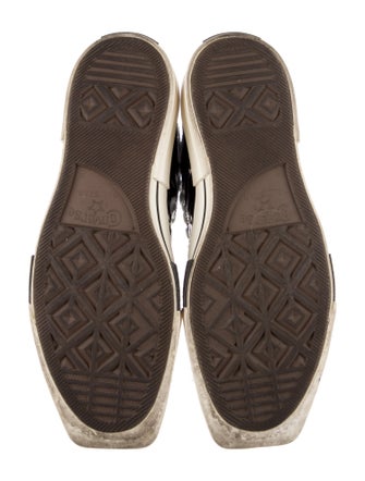 Rick Owens Drkshdw x Converse Patent Leather Colorblock Pattern Sneakers