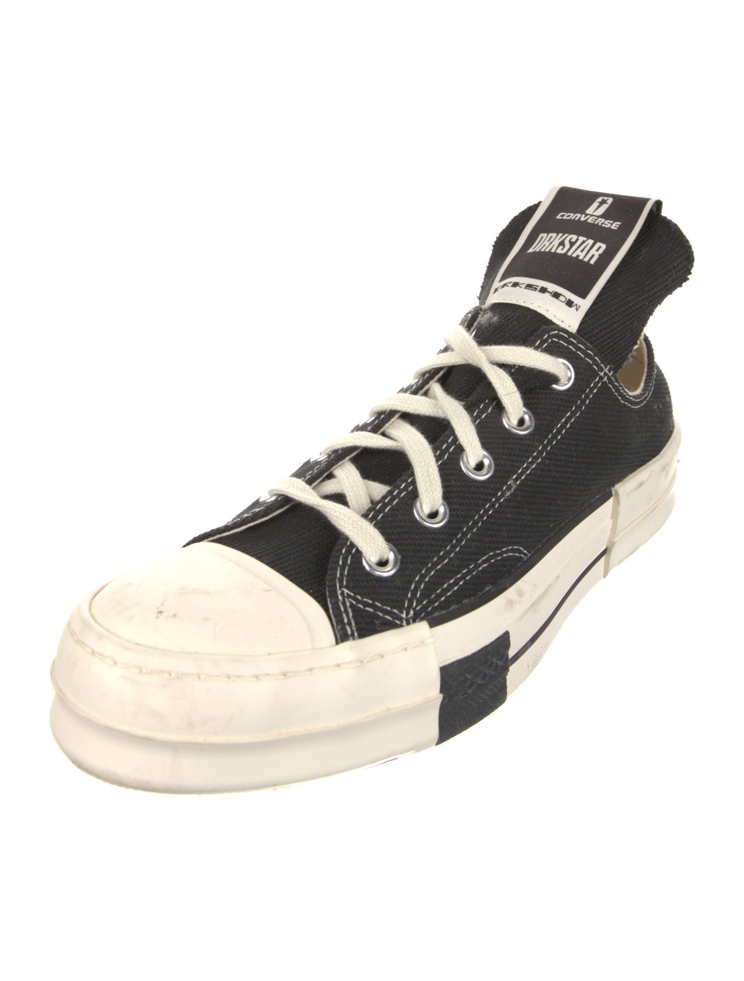 Rick Owens Drkshdw x Converse Canvas Colorblock Pattern Sneakers
