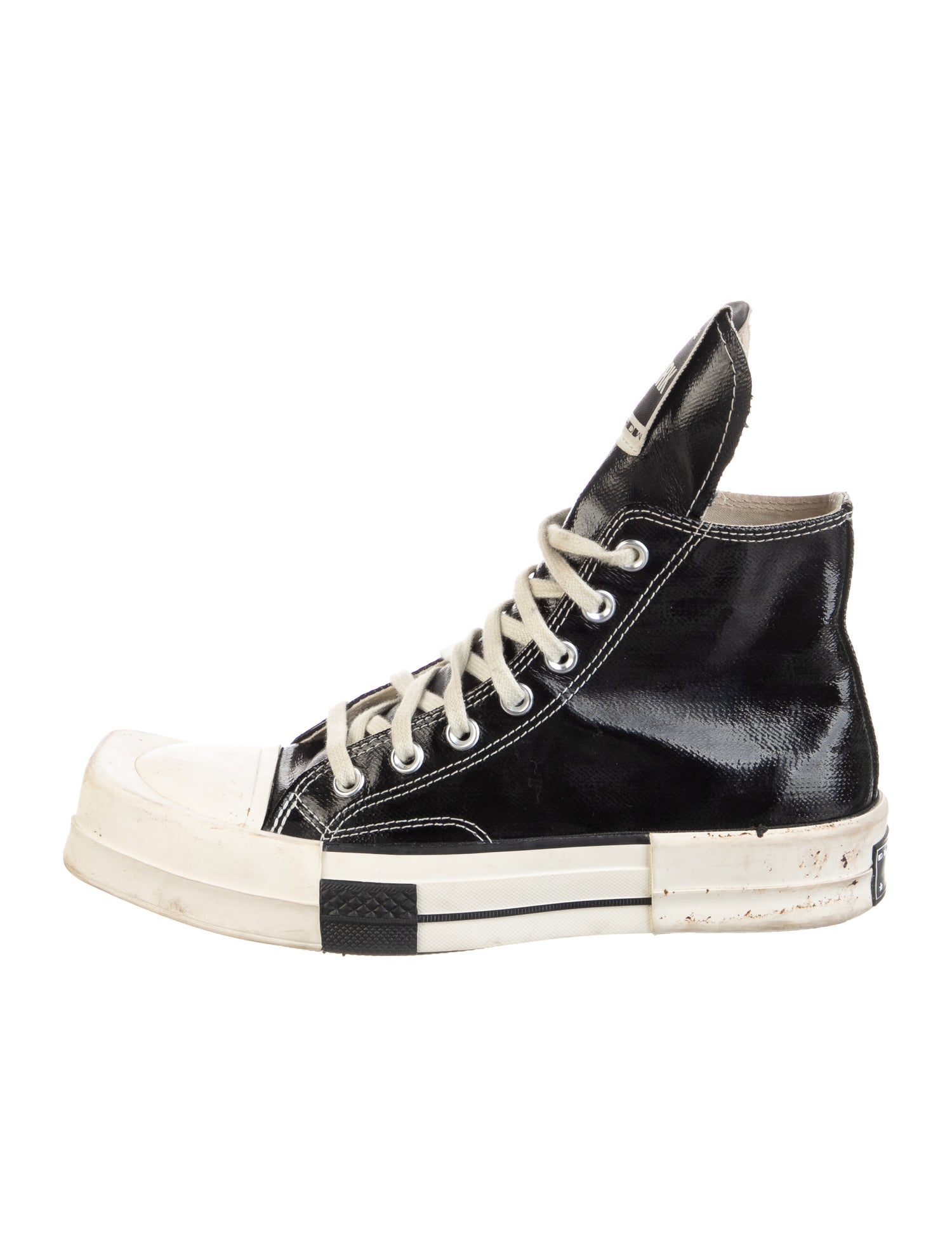Rick Owens Drkshdw x Converse Canvas Colorblock Pattern Sneakers
