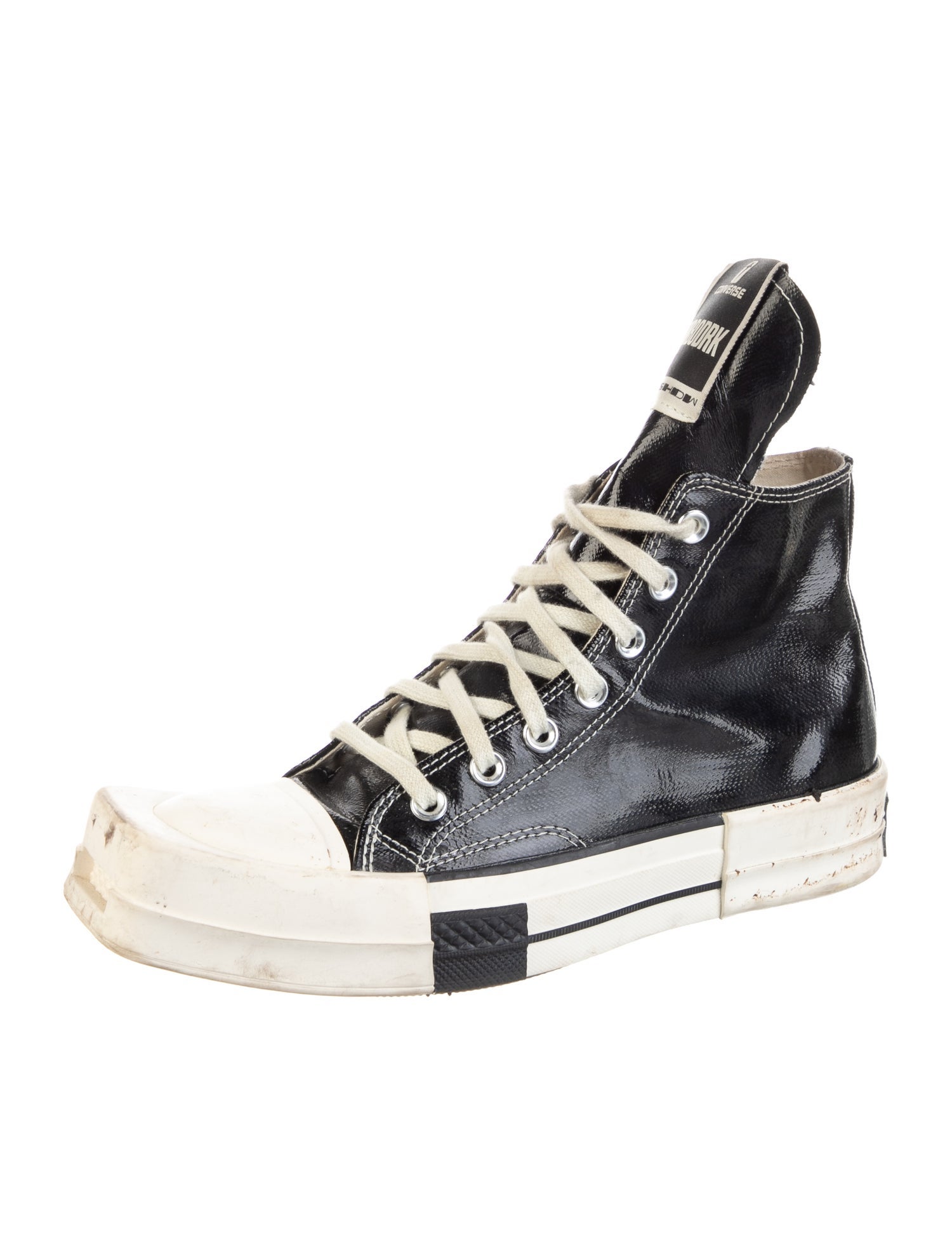 Rick Owens Drkshdw x Converse Canvas Colorblock Pattern Sneakers