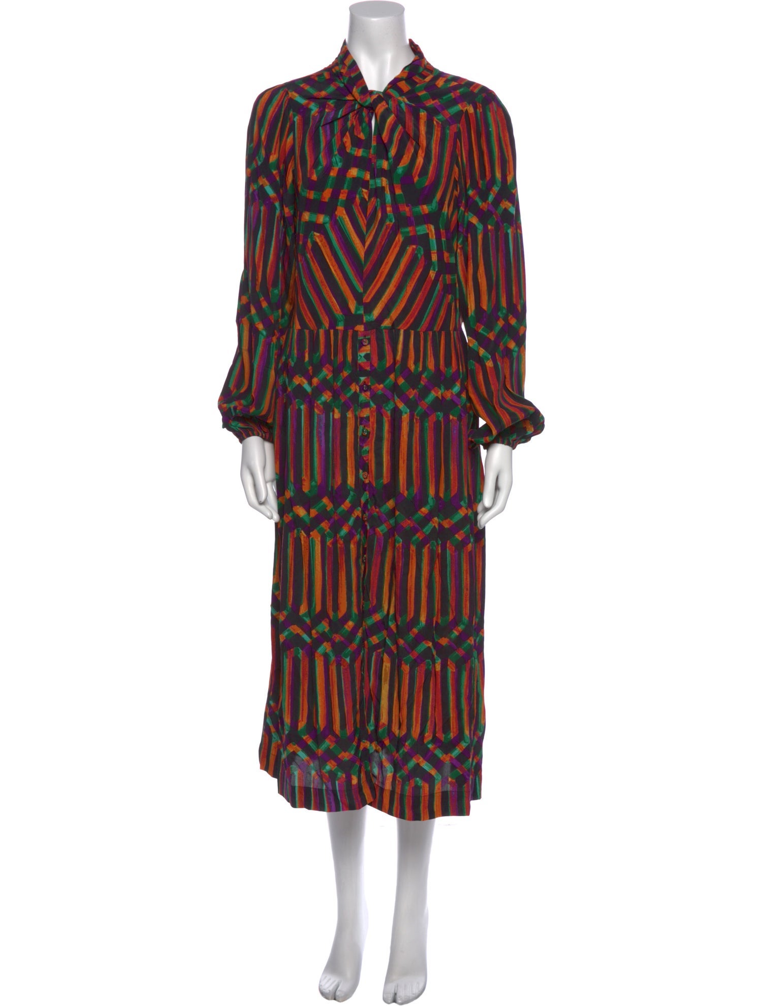 Ritu Kumar Printed Midi Length Dress