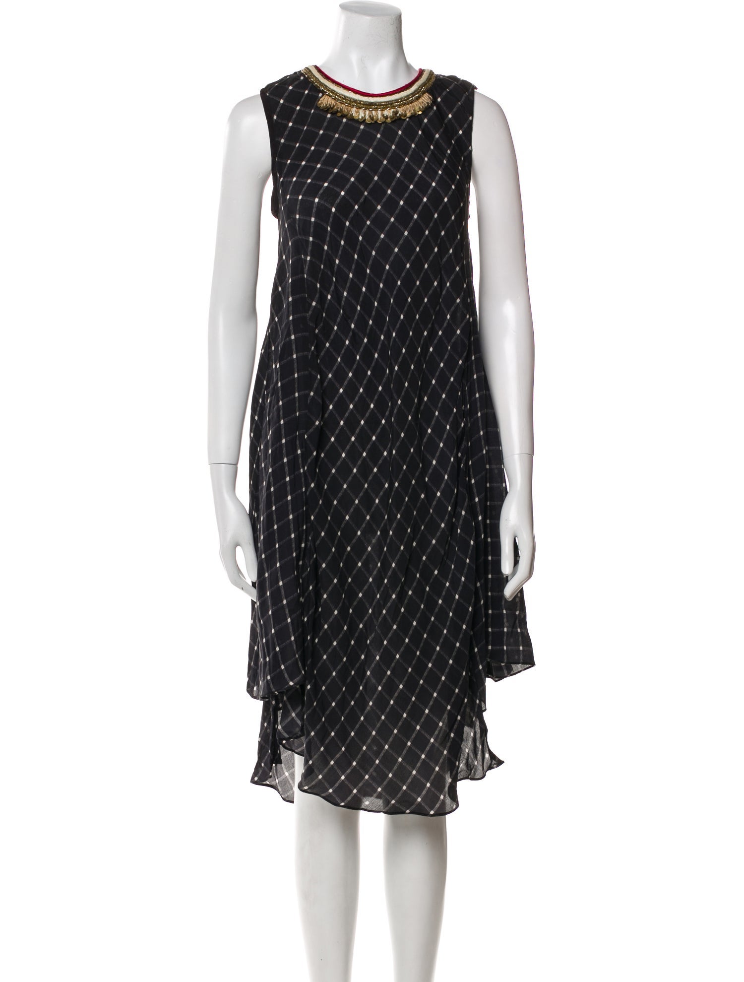 Ritu Kumar Polka Dot Print Midi Length Dress