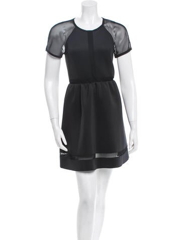 Rachel Zoe Neoprene Mesh Dress