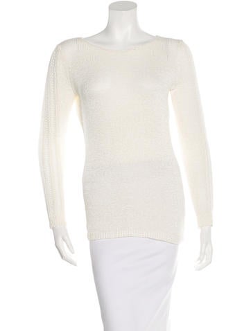 Rachel Zoe Open Knit Long Sleeve Top