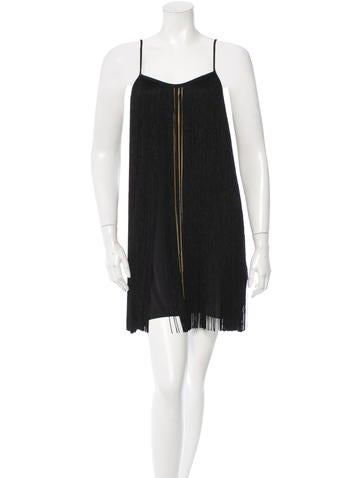 Rachel Zoe Fringe Silk Mini Dress w/ Tags