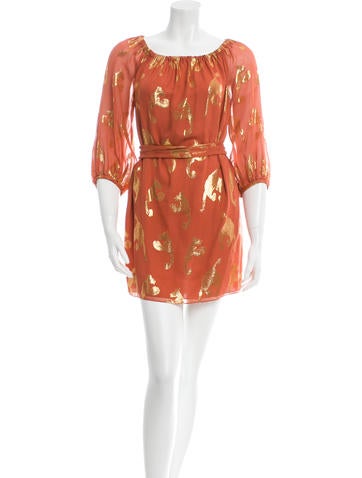 Rachel Zoe Silk Off-The-Shoulder Dress w/ Tags