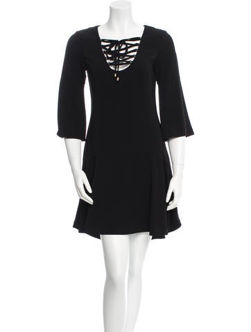 Rachel Zoe Lace-Up Bell Sleeve Dress w/ Tags