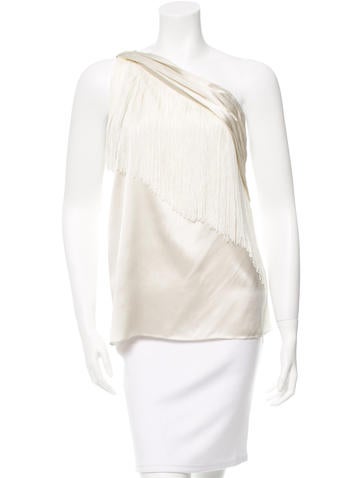 Rachel Zoe Silk One-Shoulder Top w/ Tags