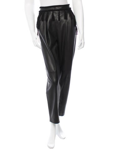 Rachel Zoe Tassel- Accented Leather Pants w/ Tags
