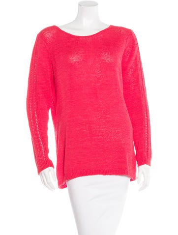 Rachel Zoe Open Knit Long Sleeve Sweater
