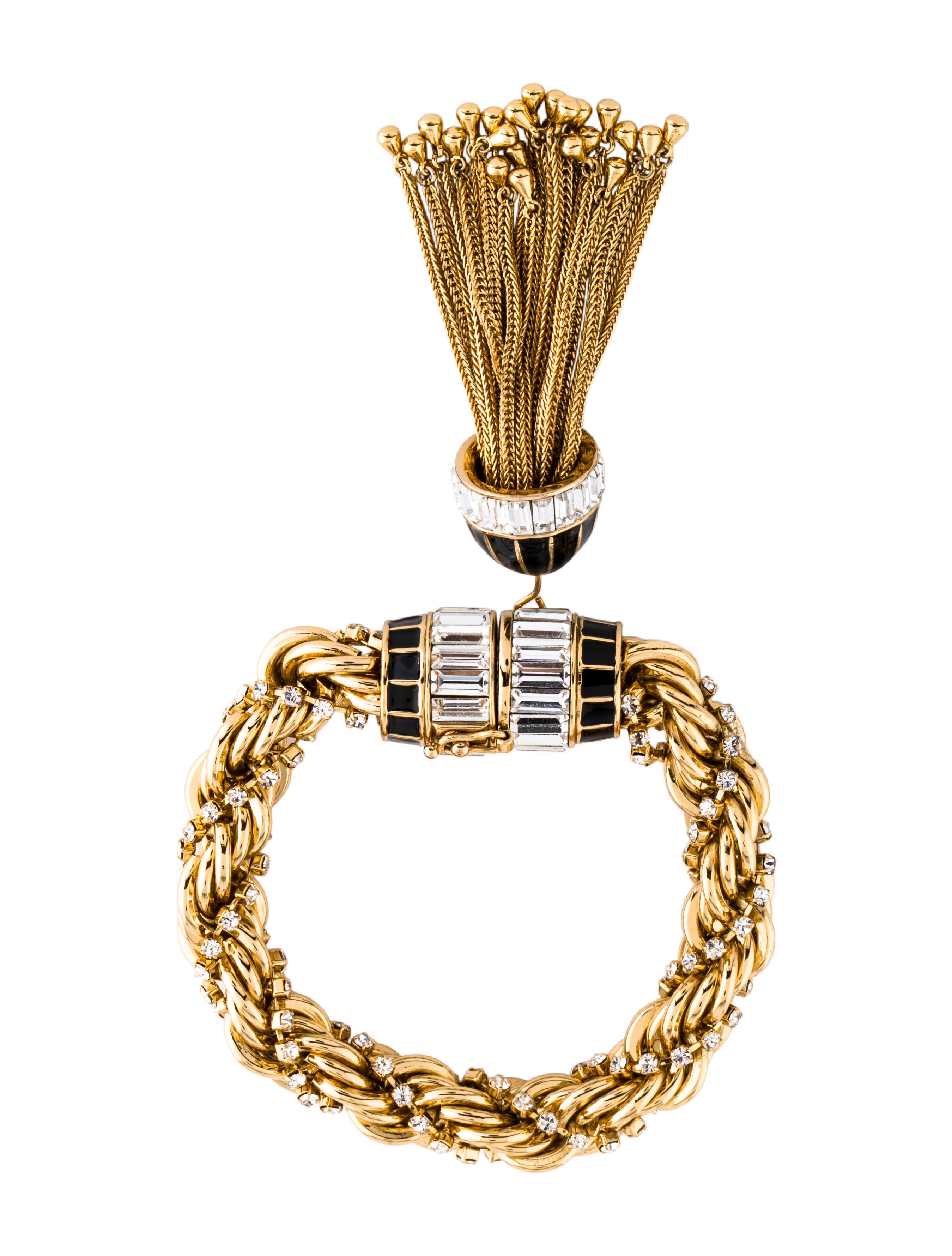 crystal tassel bracelet