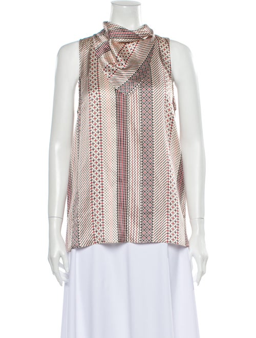 Rachel Zoe Silk Printed Blouse White