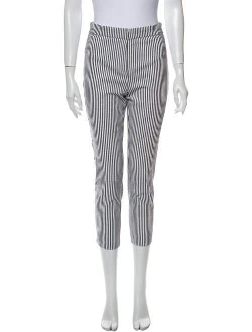 Rachel Zoe Striped Skinny Leg Pants White