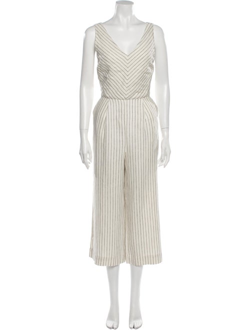 Rachel Zoe Linen Striped Jumpsuit