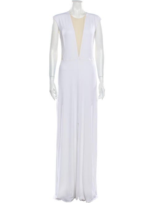 Rachel Zoe Crew Neck Long Dress