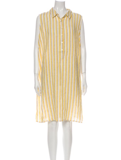 Rachel Zoe Linen Mini Dress Yellow