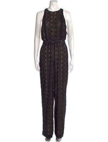 Rachel Zoe Jumpsuits and Rompers Lace Pattern Crew Neck Jumpsuit US 2 | XS