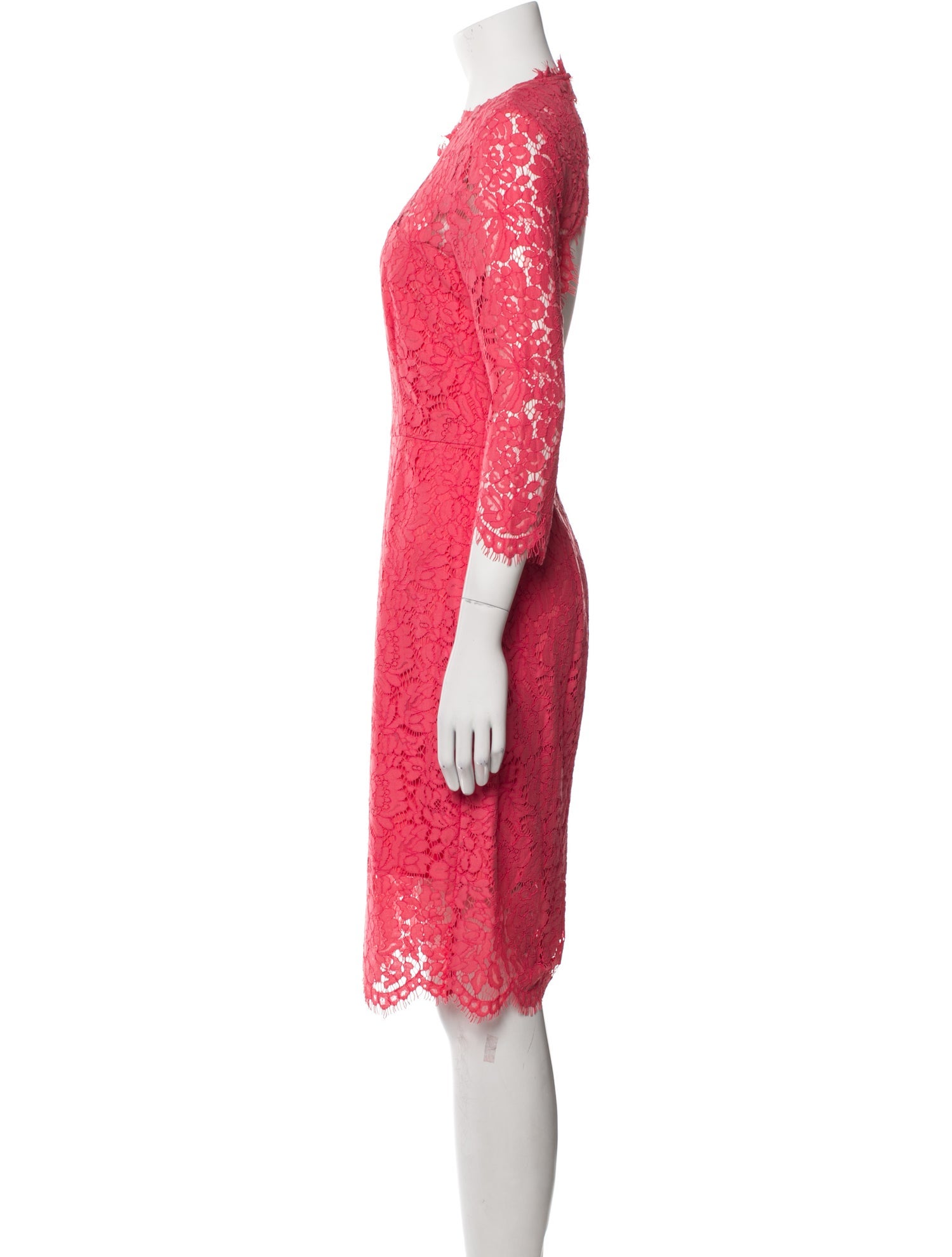 Rachel Zoe Lace Pattern Knee-Length Dress